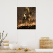 Maart van de Griekse Phalanx Poster (Keuken)
