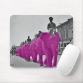 Maart van de roze olifant Circa 1920's Circus Muismat (Met muis)