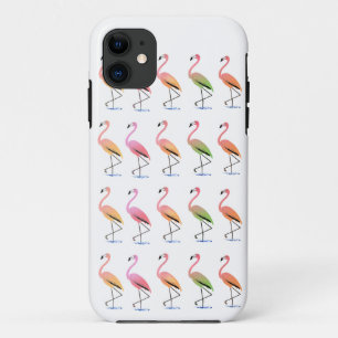 Maart van de Tropische Flamingos iPhone 11 Hoesje