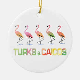 Maart van de Tropische TURKEN & CAICOS van Keramisch Ornament