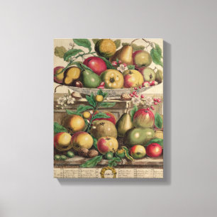 Maart, vanaf twaalf maanden fruit canvas afdruk