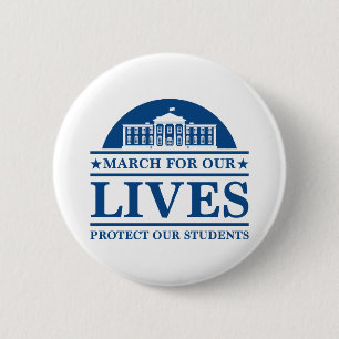 Maart voor Ons Leven Ronde Button 5,7 Cm