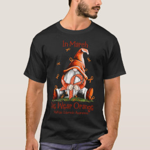 Maart We Draag Oranje Gnome Multiple Sclerose MS 1 T-shirt