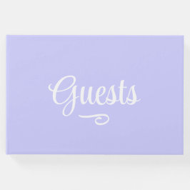 Maarts violette paars gastenboek