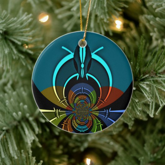 Maasai Colors Hakuna Matata Keramisch Ornament (Boom)