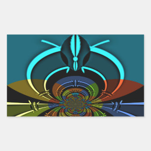 Maasai Colors Hakuna Matata Rechthoekige Sticker