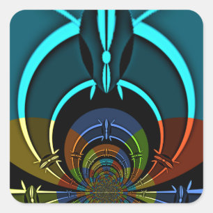 Maasai Colors Hakuna Matata Vierkante Sticker