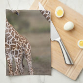 Maasai Giraffe (Giraffe Tippelskirchi) Theedoek (Quarter Fold)