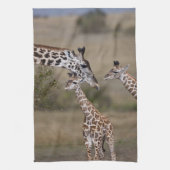 Maasai Giraffe (Giraffe Tippelskirchi) Theedoek (Verticaal)