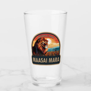 Maasai Mara Nationaal Reservaat Leeuw Reiskunst Glas