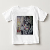 Maasai moeder en kind met Lion Art Print / Graphic (Voorkant)