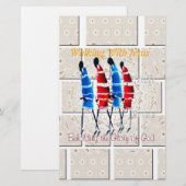 Maasai Morans Christelijke kunst Print Briefpapier (Voorkant / Achterkant)