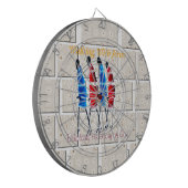 Maasai Morans Christelijke kunst Print Dartbord (Voorkant Links)