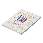 Maasai Morans Christelijke kunst Print Notitieblok (Gedraaid)