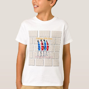 Maasai Morans Christelijke kunst Print T-shirt