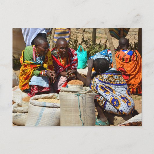 Maasai People Briefkaart (Voorkant)