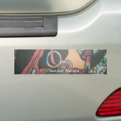 Maasai Traditie en Cultuur Patroon Art Design Bumpersticker (Op auto)