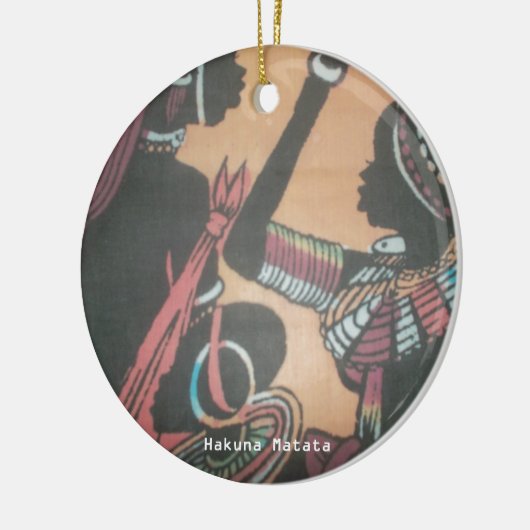 Maasai Traditie en Cultuur Patroon Art Design Keramisch Ornament (Links)