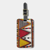 Maasai Tribal Beadwork Bagagelabel (Voorkant verticaal)