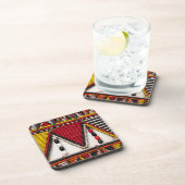Maasai Tribal Beadwork Bier Onderzetter (Rechterzijde)