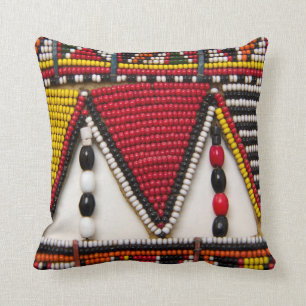 Maasai Tribal Beadwork Kussen