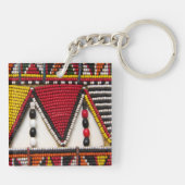 Maasai Tribal Beadwork Sleutelhanger (Achterkant)