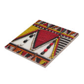 Maasai Tribal Beadwork Tegeltje (Zijkant)