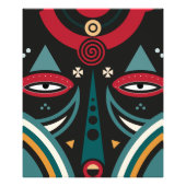 Maasai Warrior Foto Afdruk (Voorkant)