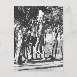 Maasai Warrior Jumping Competition Briefkaart