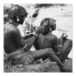 Maasai Warriors foto Perfect Poster