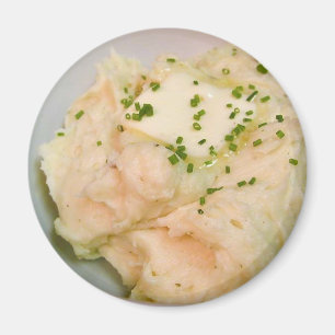 Maasappelen Butter Chives Food Dinner Cooking Magneet