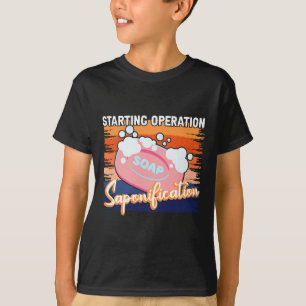 Maasbakening Startoperatie Saponificatie-Homem T-shirt