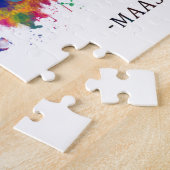 Maastricht Nederland Skyline Legpuzzel (Zijkant)