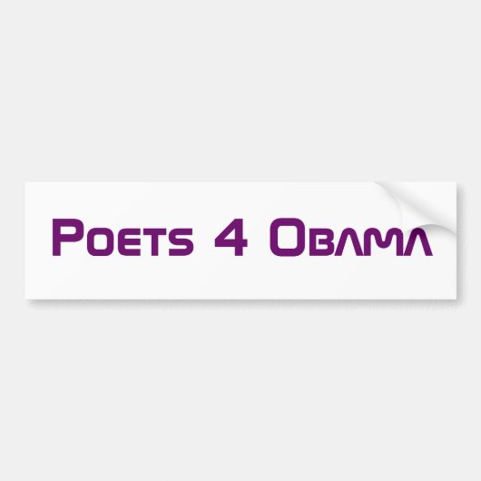 Maat 4 Obama Bumpersticker (Voorkant)