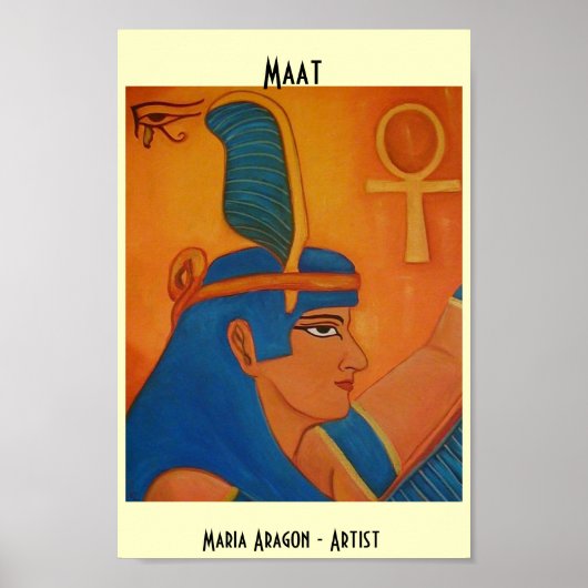 MAAT - EGYPTISCHE GODDESS POSTER (Voorkant)
