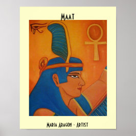 MAAT - EGYPtische GODIN Poster