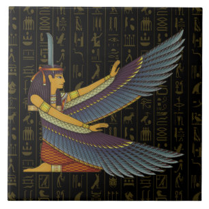Maat Goddess Keramische Tegel Tegeltje