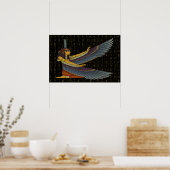 Ma'at Goddess op Hieroglyphs Poster (Keuken)