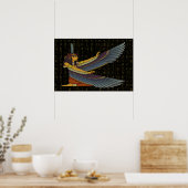 Ma'at Godin Op Hiërogliefen Poster (Keuken)
