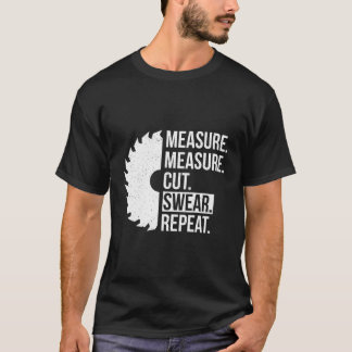 Maat Knip Zweer Handig Papa Doe-Het-Zelf T-shirt