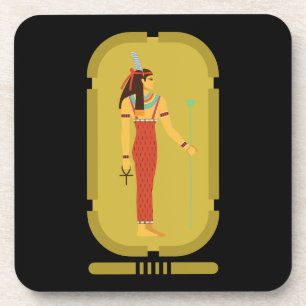 Maat on Gold Cartouche Bier Onderzetter