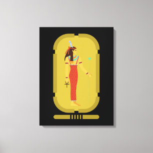 Maat on Gold Cartouche Canvas Afdruk