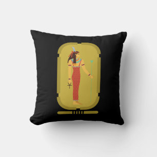 Maat Op Gouden Cartouche Worp Kussen