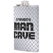 Maatkolf met roestvrij Man Heupfles (Links)