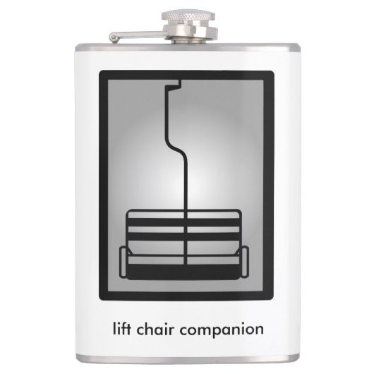 maatkolf voor liften met champagne horizon heupfles (Voorkant)