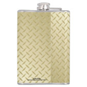 Maatkolf voor Man met Gold Tread-Bord Heupfles (Achterkant)