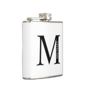 Maatkolf voor monogram en naam heupfles (Rechts)