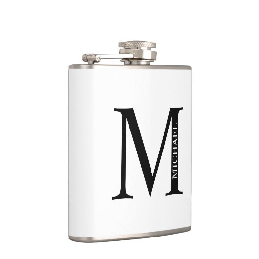 Maatkolf voor monogram en naam heupfles (Rechts)