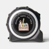 Maatregel 2x Knippen Eenmaal Gereedschapsvak Naam Rolmaat (Voorkant)