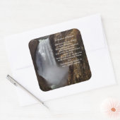 Maatregel van het Inspirerend Succes Vierkante Sticker (Envelop)